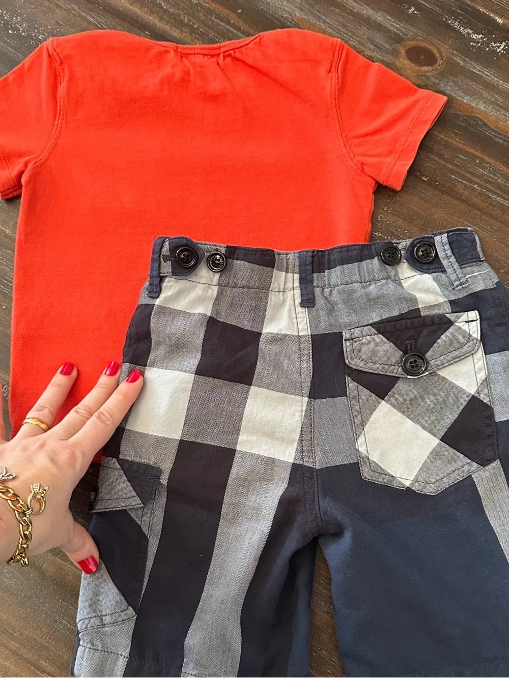 Authentic BURBERRY Boy Nova Check Shorts & Tee Set 18-24M 2Y Toddler